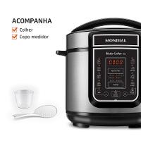 Panela de Pressão Elétrica Mondial 5L Digital Master Cooker PE-38 5L Preta - 7