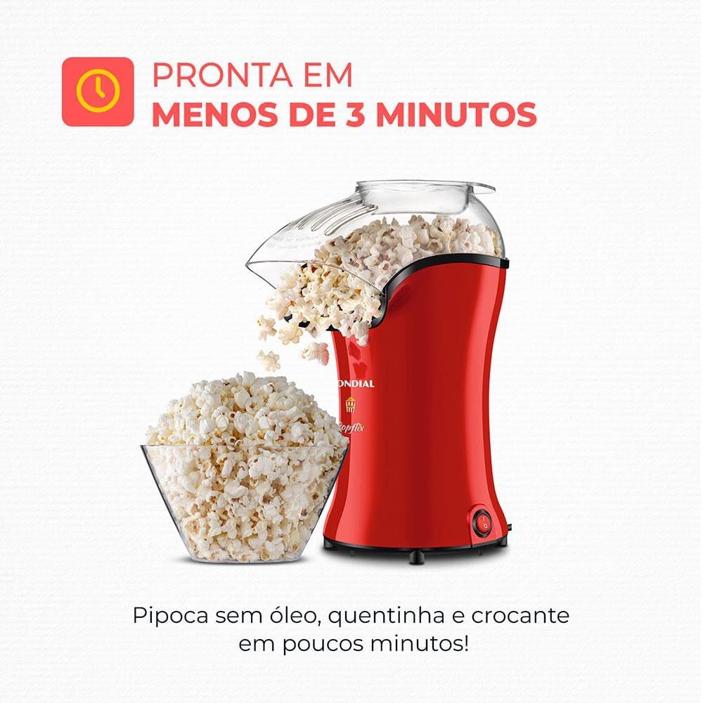 Pipoqueira Mondial PopFlix PP-03 - Vermelha - 4