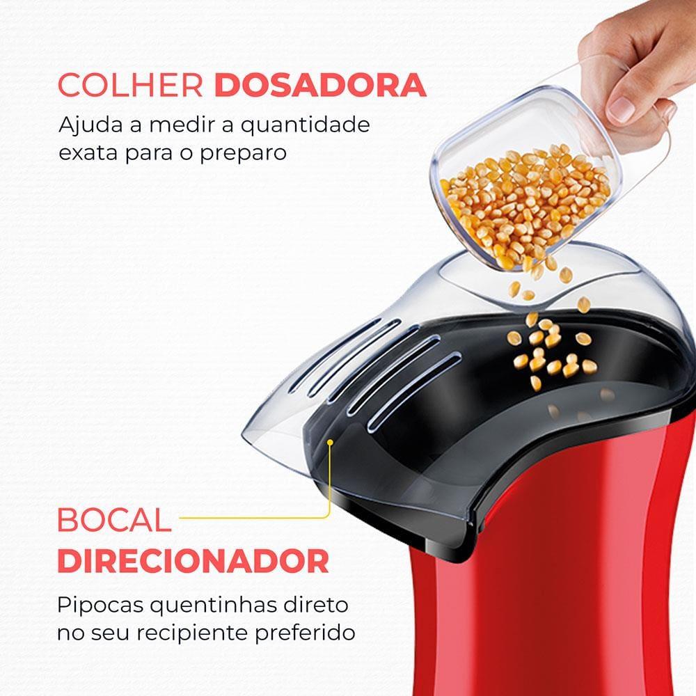 Pipoqueira Mondial PopFlix PP-03 - Vermelha - 7