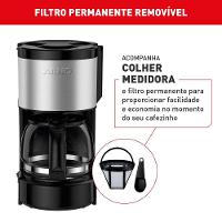 Cafeteira Elétrica Arno Perfectta Inox CFPI 12 Xícaras - Preta - 12