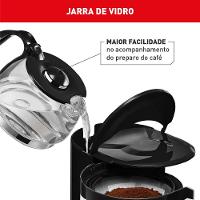 Cafeteira Elétrica Arno Perfectta Inox CFPI 12 Xícaras - Preta - 13