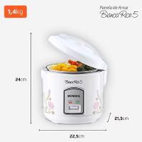 Panela Elétrica de Arroz Mondial Bianca Rice NPE-05 5 Xícaras - Branca - 8