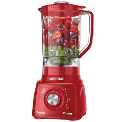 Liquidificador Mondial Turbo Power L99-FR 2,2L 500W 3 Velocidades Vermelho