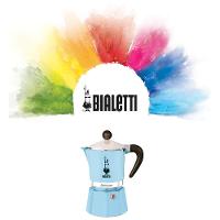 Cafeteira Italiana Bialetti Rainbow em Alumínio 3 Xícaras – Azul Clara - 2