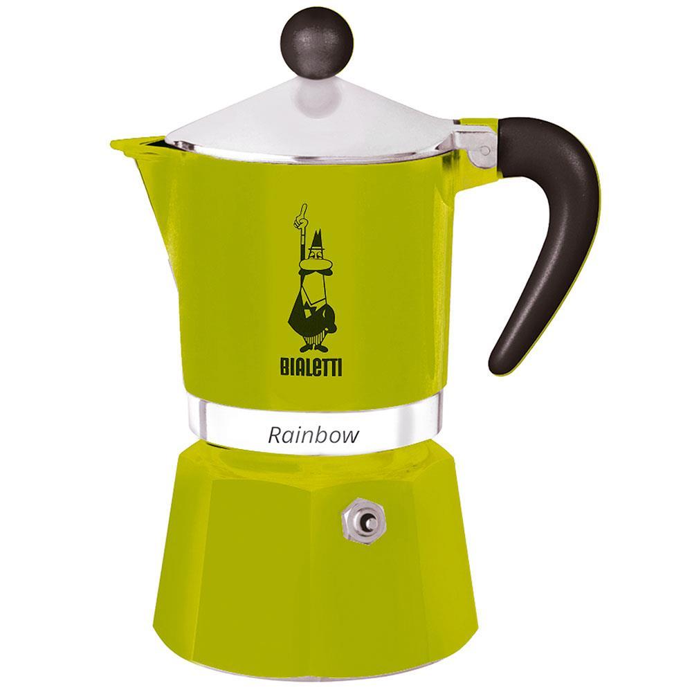 Cafeteira Italiana Bialetti Rainbow em Alumínio 3 Xícaras – Verde - 1