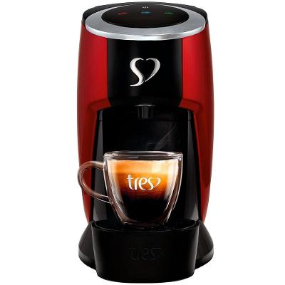 Cafeteira Espresso TRES 3 Corações Touch Automática - Vermelha