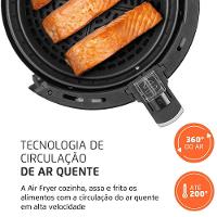 Fritadeira Elétrica Sem Óleo Air Fryer Mondial AF-30 Family Inox IV 3,5l – Preta - 5