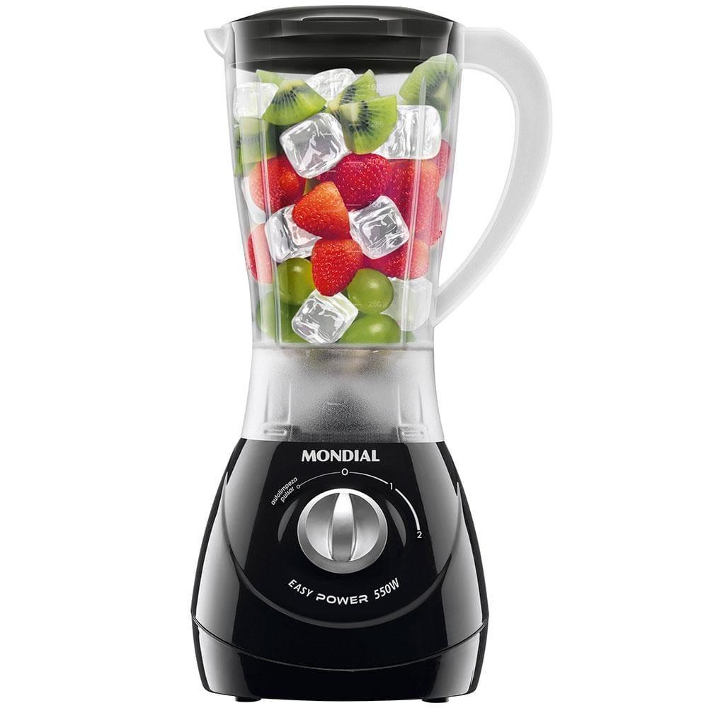 Liquidificador Mondial Power L-550 1,9L 550W 2 Velocidades Pulsar Preto - 1