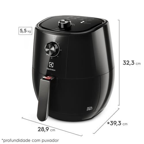 Fritadeira Elétrica Sem Óleo Air Fryer Electrolux EAF10 Efficient por Rita Lobo com 3,2L - Preta - 11