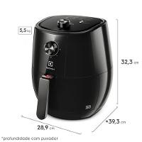 Fritadeira Elétrica Sem Óleo Air Fryer Electrolux EAF10 Efficient por Rita Lobo com 3,2L - Preta - 11