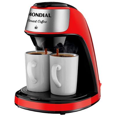 Cafeteira Elétrica Mondial Smart Coffee C-42 com 2 Xícaras Vermelha