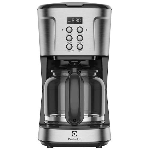 Cafeteira Elétrica Digital Electrolux Experience ECM30 38 Xícaras Aço Escovado