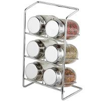 Porta Condimentos Forma Elegance em Aço Inox com 7 Peças - Cromado - 1
