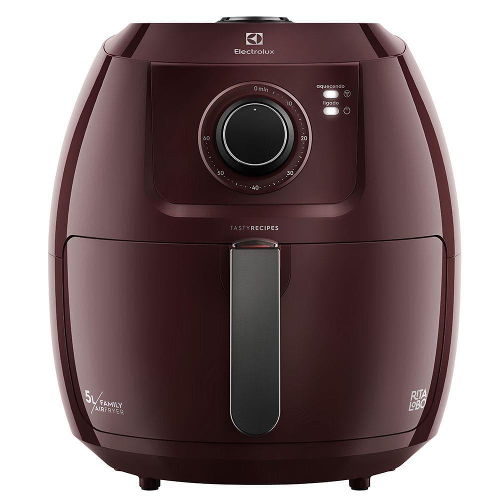 Fritadeira Elétrica Sem Óleo Air Fryer Electrolux Family Efficient Por Rita Lobo EAF51 5L – Vermelha Escura - 1