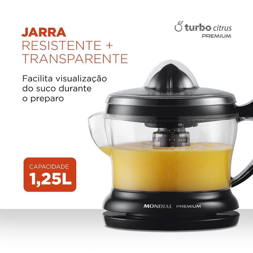 Espremedor de Frutas Mondial Premium E-02 - Preto - 2
