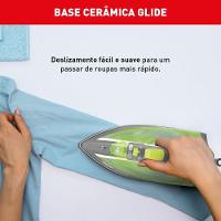 Ferro de Passar a Vapor Arno Ecogliss FEC1 com Spray e Base Cerâmica - Verde - 3