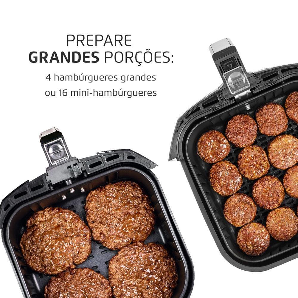 Fritadeira Elétrica Sem Óleo Air Fryer Mondial Grand Family AF-55I 5,5L – Preta/Inox - 3
