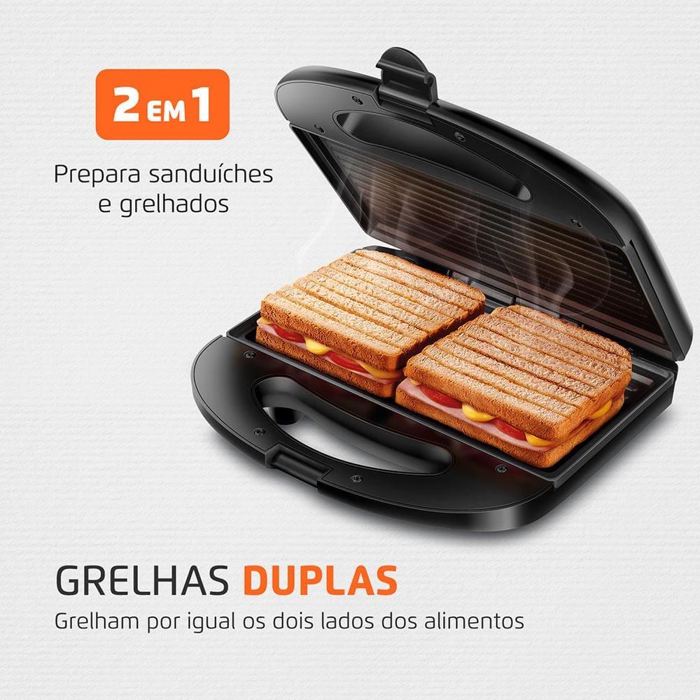 Sanduicheira Mondial Master Grill S-20 - Preto/Inox - 2