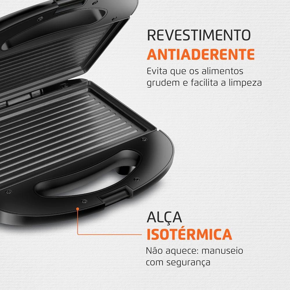 Sanduicheira Mondial Master Grill S-20 - Preto/Inox - 3