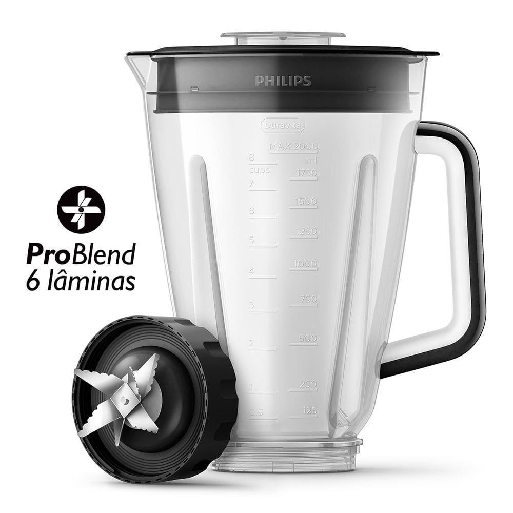 Liquidificador Philips Walita Série 5000 RI2242 3L 1200W 12 Velocidades Preto - 6