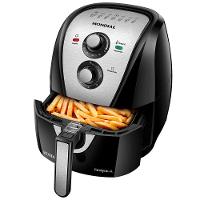 Fritadeira Elétrica Sem Óleo Air Fryer Mondial AFN40BI Family Inox 4L - Preta/Inox - 1