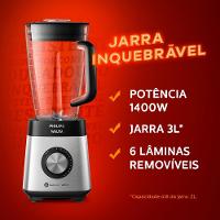 Liquidificador Philips Walita RI2244 Inox 1400W com 12 Velocidades - 9