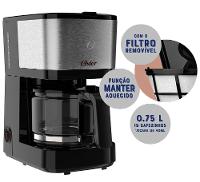 Cafeteira Elétrica Oster OCAF300 19 Xícaras - Preta/Inox - 2