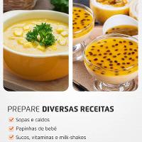 Mixer Mondial Pratic M-15-R 2 em 1 com Copo Medidor Vermelho – 200 W