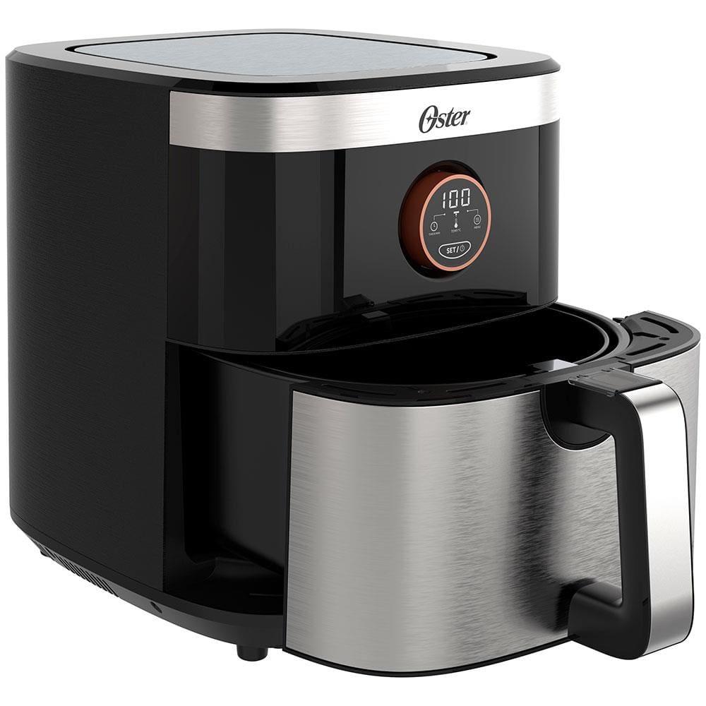 Fritadeira Elétrica Sem Óleo Air Fryer 2 em 1 Oster OFRT660 4,8L com Função Desidratar – Black Inox - 8