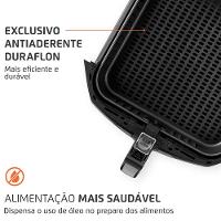 Fritadeira Elétrica Sem Óleo Air Fryer Mondial Mega Family AFN-80-BI 8L Preta/Inox - 7