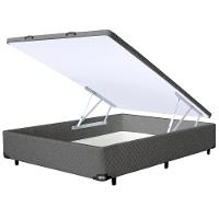 Base Box para Colchão de Casal Itaflex Universal com Baú 40,5x138x188 cm - Grafite Chumbo - 1