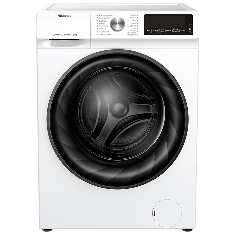Lava e Seca Hisense WD5Q13 Branca com Motor Inverter e Função Steam – 13/8kg - 8