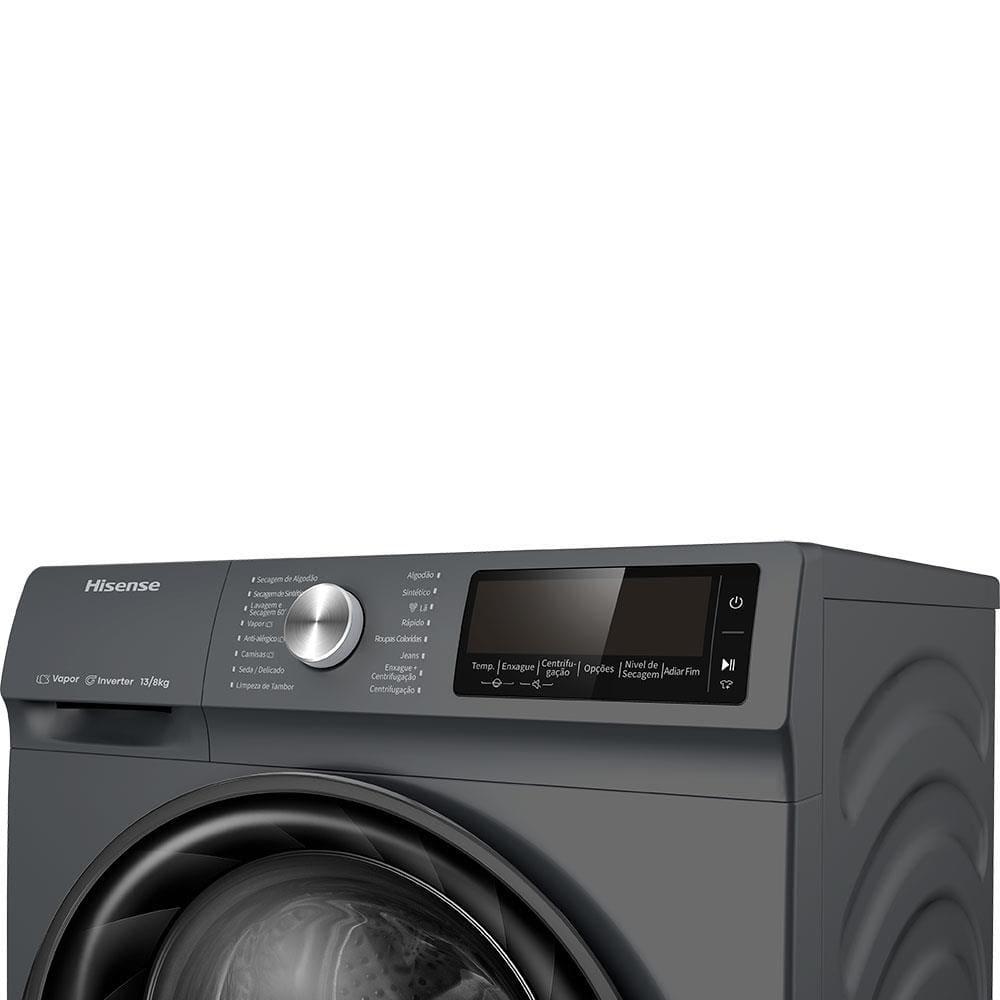 Lava e Seca Hisense WD5Q13 Titanium com Motor Inverter e Função Steam – 13/8kg - 4