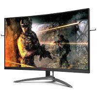 Monitor Gamer Curvo 31,5" AOC Agon AG323FCXE Tela Widescreen, Full HD,165Hz, 1ms e AMD FreeSync Premium - Preto - 3