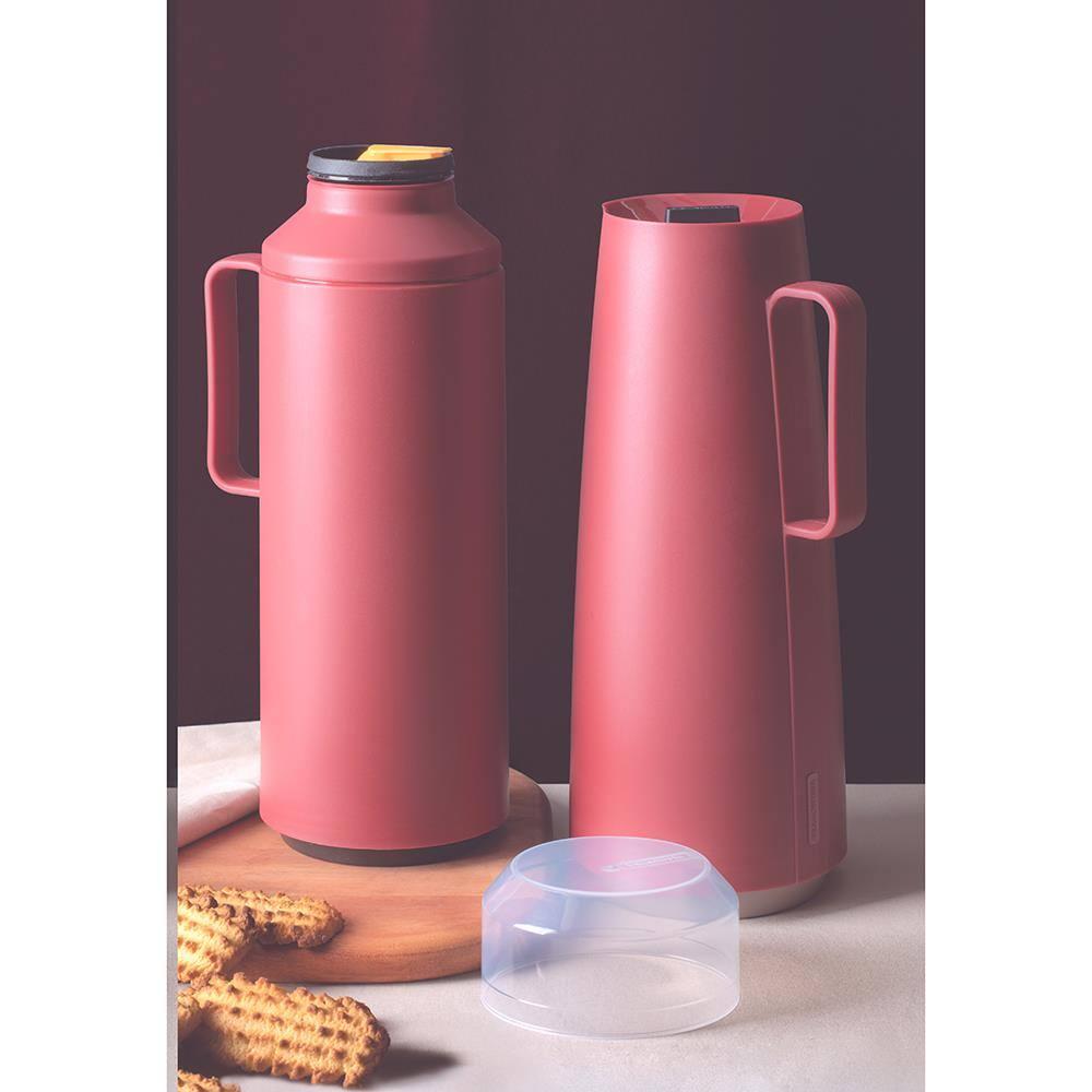 Garrafa Térmica Tramontina Exata em Polipropileno Vinho – 1 L - 4