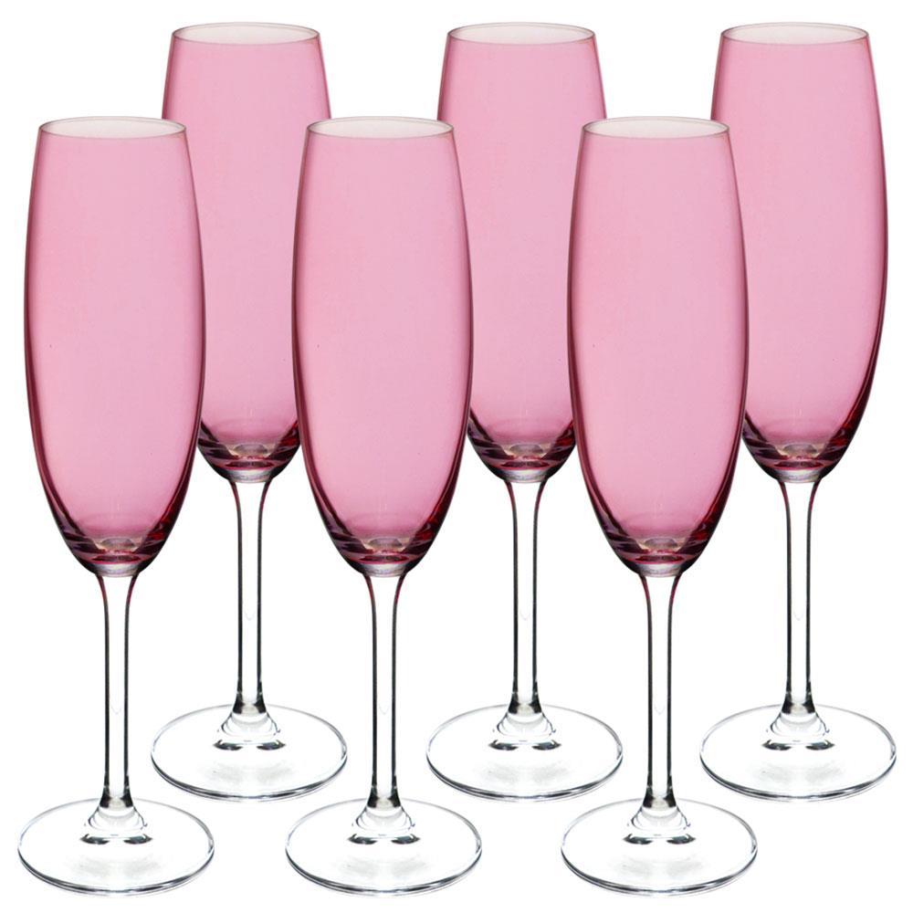 Conjunto de Taças para Champanhe Bohemia Gastro 220ml Violeta - 6 Peças - 1