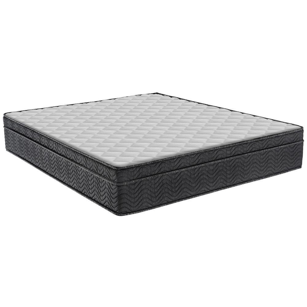 Colchão de Casal Ortobom New Caring com Europillow e Molas Nanolastic 21x138x188cm - Cinza/Branco - 1