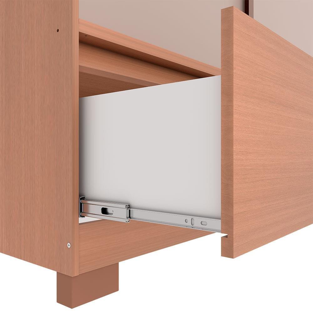 Guarda-Roupa Bartira Monza com 3 Portas de Correr e 3 Gavetas - 199,8cm de largura - 8