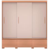 Guarda-Roupa Bartira Monza com 3 Portas de Correr e 3 Gavetas - 199,8cm de largura - 2