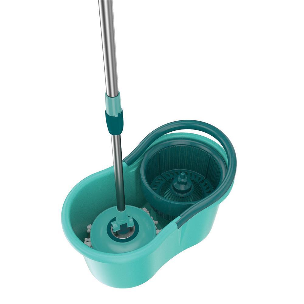 Mop Giratório FlashLimp MOP8209-VA com Balde, Cabo Telescópico e Refil – Verde Água - 5