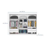 Guarda-Roupa Casal Mademarques Alba com Espelho, 6 Portas e 4 Gavetas