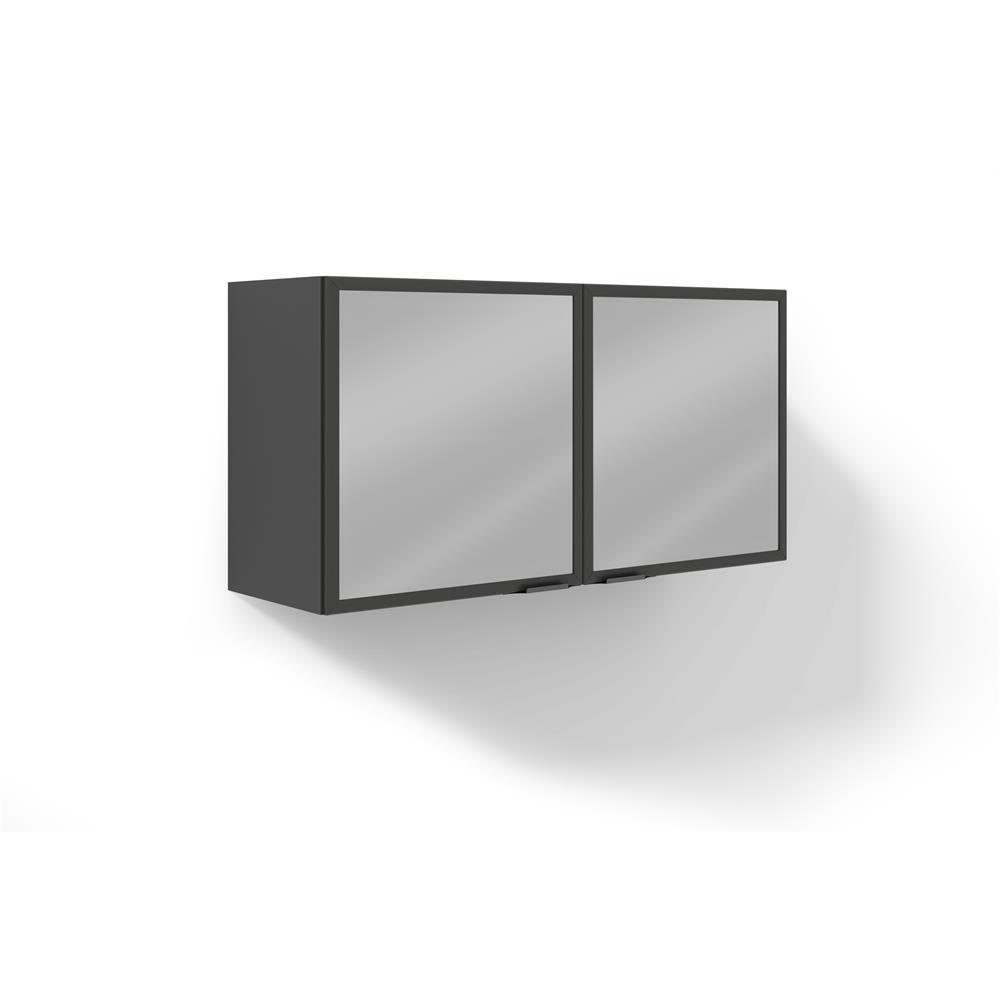 Armário Bartira Línea com 2 Portas de Vidro e 1 Prateleira - 120cm de largura - 1