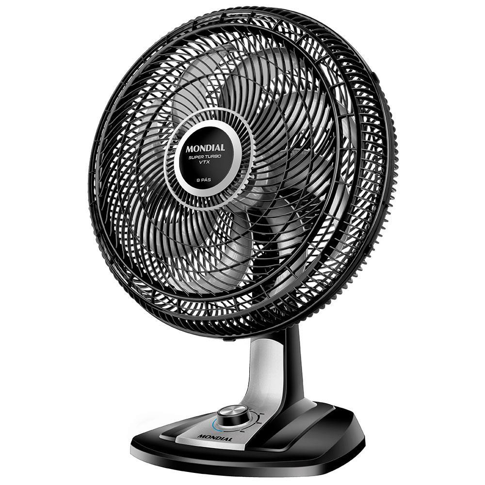 Ventilador de Mesa 40cm Mondial Super Turbo VTX-40-8P 8 Pás 3 Velocidades Preto - 1