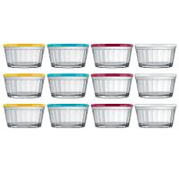 Conjunto de Tigelas Copo Americano em Vidro e Plástico 600 ml – 12 Peças - 1