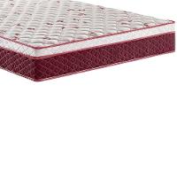 Colchão de Casal Hellen Strong One Face Espuma D45 24x138x188 cm - Vermelho e Branco