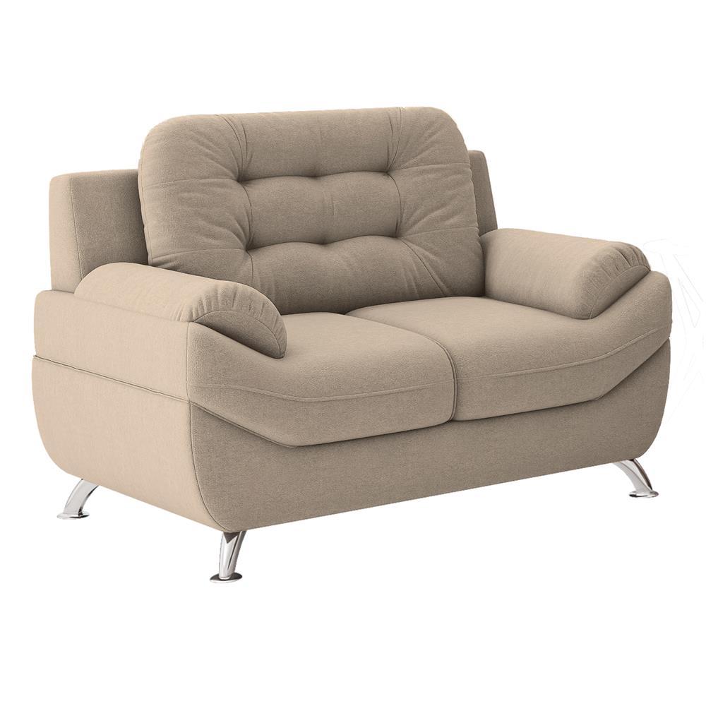 Sofá 2 Lugares Linoforte Mercury Revestido em Tecido Suede - 150cm de largura - 1