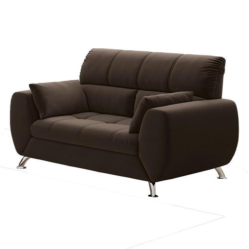 Sofá de 2 Lugares Linoforte Bélgica com 154 cm de Largura e Revestido em Tecido Suede