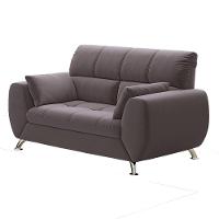 Sofá de 2 Lugares Linoforte Bélgica com 154 cm de Largura e Revestido em Tecido Suede - 1