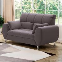 Sofá de 2 Lugares Linoforte Bélgica com 154 cm de Largura e Revestido em Tecido Suede - 2