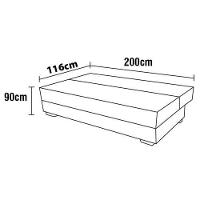 Sofá-cama Matrix Donna em Veludo com 200cm de Largura - 10